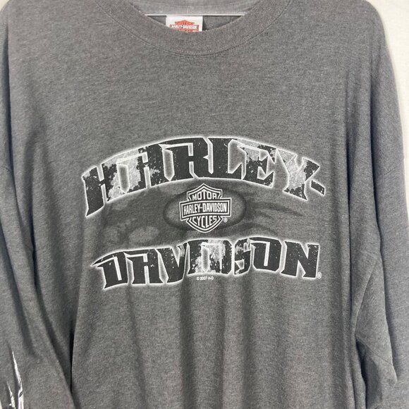 Harley Davidson San Francisco Long Sleeve Tee 2XL Dragon Sleeve Fishermans Wharf - Picture 7 of 12